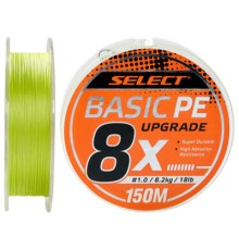 Шнур Select Basic PE 8x 150m Light Green 1.0/0.14mm 18lb/8.2kg (1870.31.39)