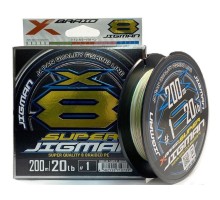 Шнур YGK X-Braid Super Jigman X8 200m 0.8/0.148mm 16lb/7.2kg (5545.03.99)