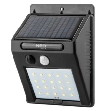 Прожектор Neo Tools 250 люмен, 1200 мАг, 3.7 Li-Ion, SMD LED, датчик руху та сутінків, IP44 (99-055)