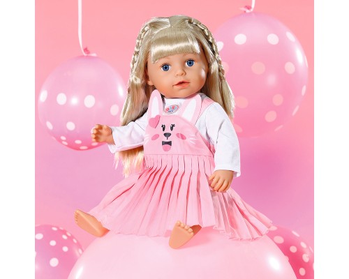 Аксесуар до ляльки Zapf Одяг для ляльки Baby Born - Сукня з зайкою (832868)