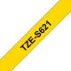 Стрічка для принтера етикеток UKRMARK B-S-T621P-BK/YE, сумісна з TZES621, 9мм х 8м. black on yellow (900606)