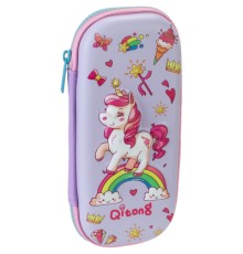 Пенал Cool For School 1 відділення з органайзером фіолетовий (QT-5770-Purple)