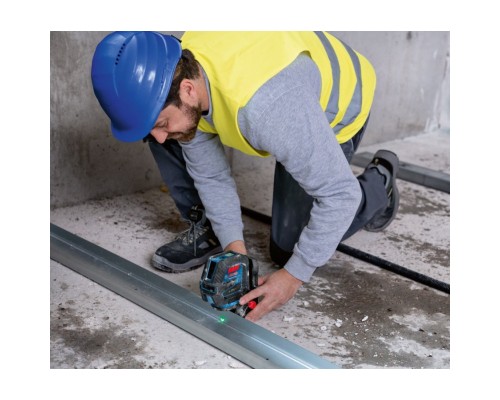 Лазерний нівелір Bosch Professional GCL 2-50 G, до 15 м, з тримачем RM 10, затиском DK 10, мішенню, кейс (0.601.066.M02)