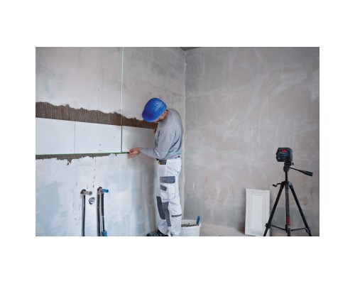 Лазерний нівелір Bosch Professional GCL 2-50 G, до 15 м, з тримачем RM 10, затиском DK 10, мішенню, кейс (0.601.066.M02)