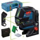 Лазерний нівелір Bosch Professional GCL 2-50 G, до 15 м, з тримачем RM 10, затиском DK 10, мішенню, кейс (0.601.066.M02)