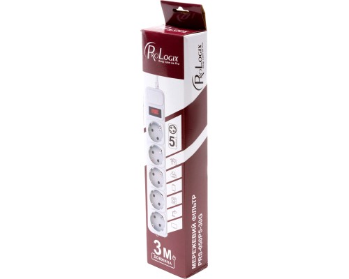 Мережевий фільтр живлення Prologix PRS-050P5-30G