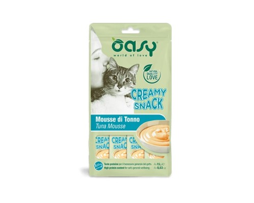 Ласощі для котів OASY Creamy Тунець 60 г (8054329510742)