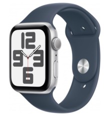 Смарт-годинник Apple Watch SE 2023 GPS 40mm Silver Aluminium Case with Storm Blue Sport Band - M/L (MRE23QP/A)