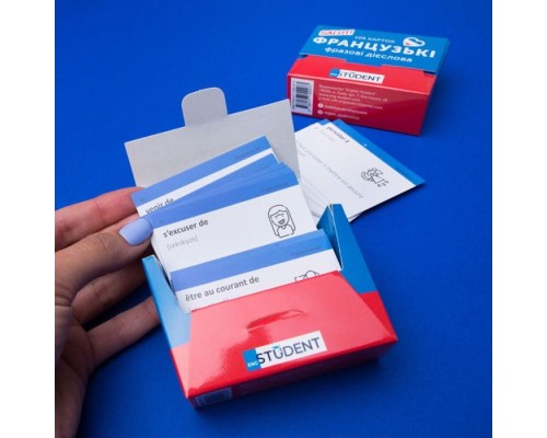 Навчальний набір English Student Картки для французьких фразових дієслів, українська (591225960)