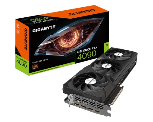 Відеокарта GIGABYTE GeForce RTX4090 24GB WINDFORCE (GV-N4090WF3V2-24GD)