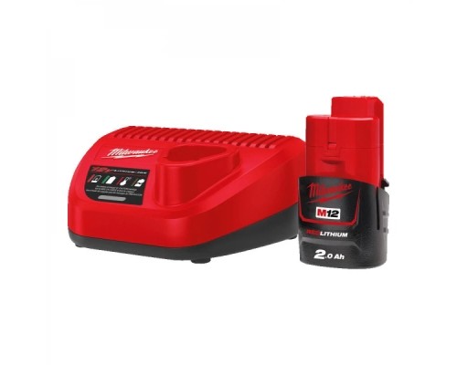 Набір акумулятор + зарядний пристрій Milwaukee Li-Ion M12 NRG-201 ЗП + 1x2Ah (4933451900)