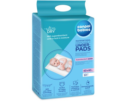 Пелюшки для малюків Canpol babies 60х60 см 10 шт (78/006)