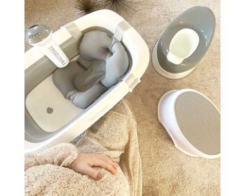 Ванночка Twistshake Pastel Grey розкладна з вкладишем для купання (78538) Ванночка Twistshake Pastel Grey розкладна з вкладишем для купання (78538)