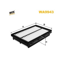 Повітряний фільтр для автомобіля Wixfiltron WA9943