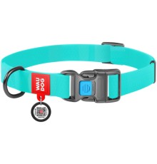 Нашийник для тварин WAUDOG Waterproof пластикова пряжка-фастекс Ш 20 мм Д 28-40 см ментол (2770)
