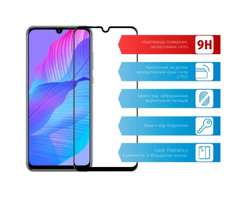 Скло захисне ACCLAB Full Glue Huawei Y8p/P Smart S (1283126508318)