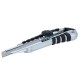 Ніж монтажний Sigma корпус метал/гума, лезо 18мм, гвинтовий замок (8211051)