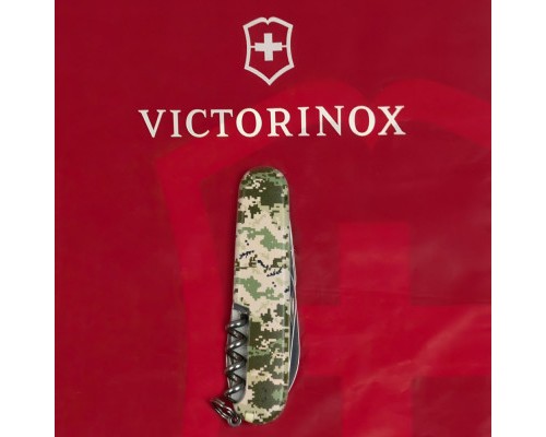 Ніж Victorinox Spartan Army 91 мм Піксель + Лого (1.3603.3_W3941p)