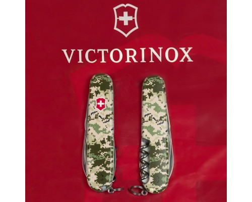 Ніж Victorinox Spartan Army 91 мм Піксель + Лого (1.3603.3_W3941p)