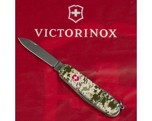 Ніж Victorinox Spartan Army 91 мм Піксель + Лого (1.3603.3_W3941p)