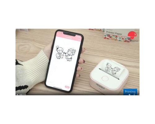 Принтер чеків UKRMARK P02PK Bluetooth, біло-рожевий (900888)