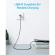 Дата кабель USB 2.0 AM to Type-C 0.9m 322 Black Anker (A81H5G11)