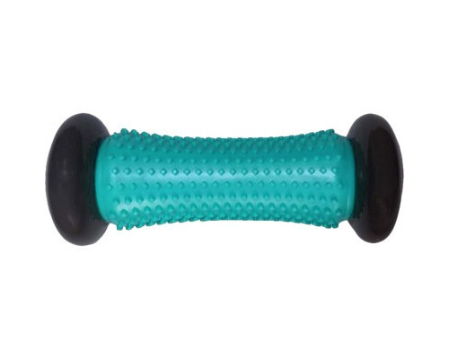 Масажний ролик LiveUp Massage Bar LS5048-b сірий/бірюзовий 16.5х7см (6951376170658)