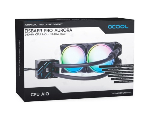Система рідинного охолодження Alphacool PRO AURORA 240 AIO (11772)