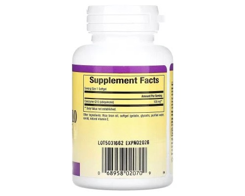 Антиоксидант Natural Factors Коензим Q10, 100 мг, Coenzyme Q10, 30 гелевих капсул (NFS-02070) Антиоксидант Natural Factors Коензим Q10, 100 мг, Coenzyme Q10, 30 гелевих капсул (NFS-02070)