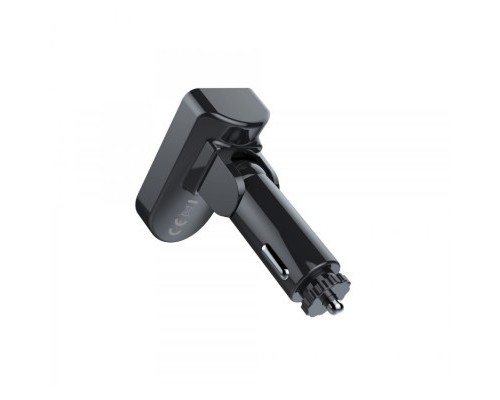 FM модулятор Havit HV-FM813BT 2USB+USB-C RGB Black (HV-FM813BT Black) 