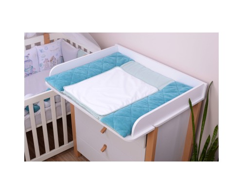 Пеленальний матрацик Верес Velour Aquamarine 72х80 см (429.1)