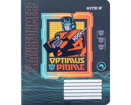 Зошит Kite Transformers 18 аркушів, клітинка (TF24-236)