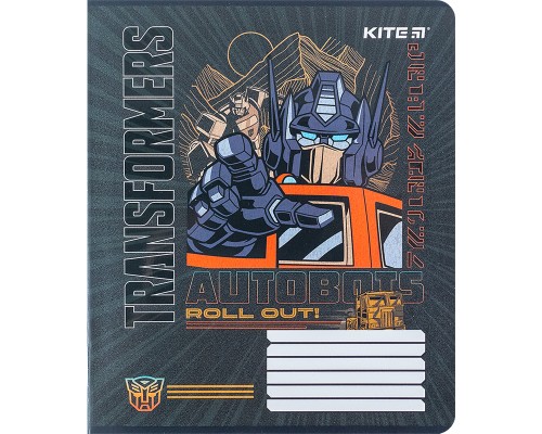 Зошит Kite Transformers 18 аркушів, клітинка (TF24-236)