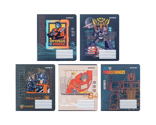 Зошит Kite Transformers 18 аркушів, клітинка (TF24-236)