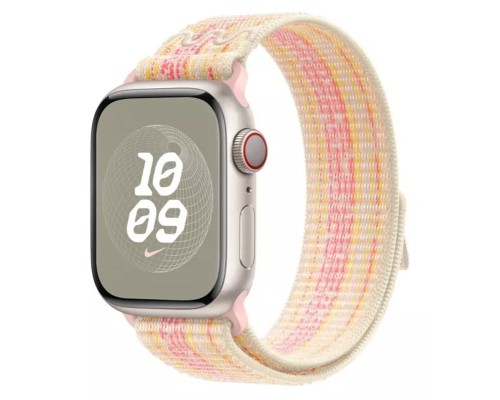 Ремінець до смарт-годинника Apple 45mm Starlight/Pink Nike Sport Loop (MUJY3ZM/A)