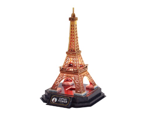 Пазл Cubic Fun Тривимірний пазл Night edition Ейфелева вежа із LED-підсвічуванням (L534h)