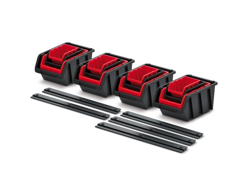 Ящик для інструментів Kistenberg набір ємностей з підвісною штангою, 580*235*130, KST16 (KST16)