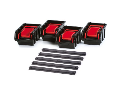 Ящик для інструментів Kistenberg набір ємностей з підвісною штангою, 580*235*130, KST16 (KST16)