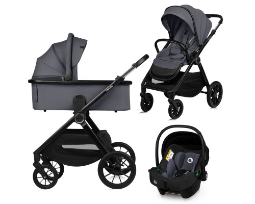 Коляска Lionelo 3 в 1 Layla Grey Stone (LO-LAYLA 3IN1 GREY STONE)