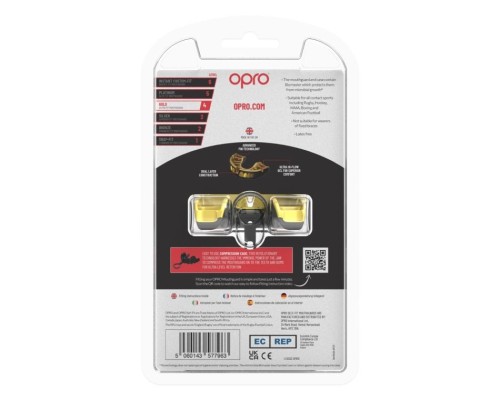 Капа Opro Gold Grillz Black/Gold (102504012) (Gold_Grillz_Bl/Gold)