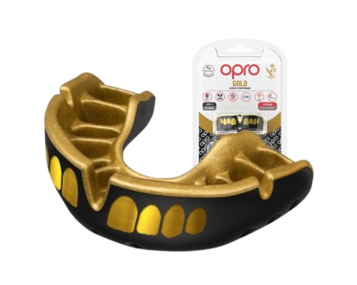 Капа Opro Gold Grillz Black/Gold (102504012) (Gold_Grillz_Bl/Gold)