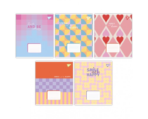 Зошит Yes Smile and be happy А5 48 аркушів лінія (767392)