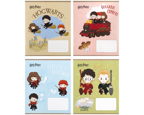 Зошит Kite Harry Potter, 12 аркушів, коса лінія (HP25-235)