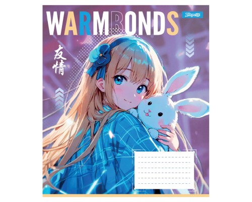 Зошит 1 вересня Warm Bonds А5 12 аркушів коса лінія (768112)