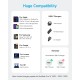 Дата кабель USB-C to USB-C 0.9m 240W nylon 310 black Anker (A81D5H11)