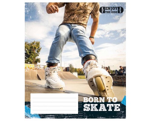 Зошит Школярик Enjoy the ride 48 аркушів клітинка (048-3317K)