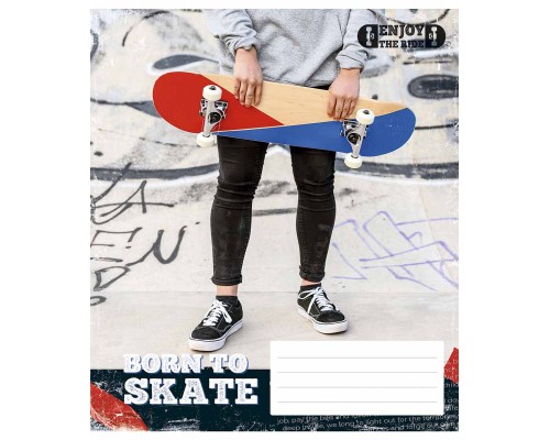 Зошит Школярик Enjoy the ride 48 аркушів клітинка (048-3317K)