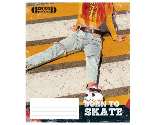 Зошит Школярик Enjoy the ride 48 аркушів клітинка (048-3317K)