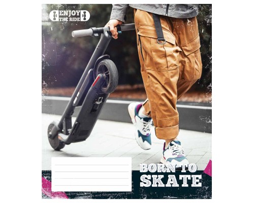 Зошит Школярик Enjoy the ride 48 аркушів клітинка (048-3317K)