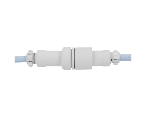 Дата кабель USB-C + USB A to USB-C 1.36m Coiled Aviator blue Keychron (CAB19_KEYCHRON)